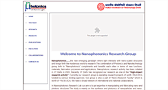 Desktop Screenshot of nanophotonics.iitd.ac.in