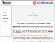 Tablet Screenshot of nanophotonics.iitd.ac.in