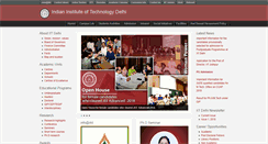 Desktop Screenshot of iitd.ac.in
