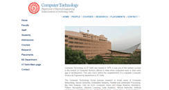 Desktop Screenshot of ctech.iitd.ac.in