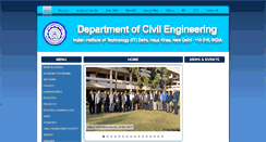 Desktop Screenshot of civil.iitd.ac.in