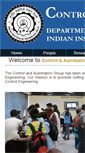 Mobile Screenshot of control.iitd.ac.in