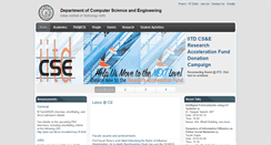 Desktop Screenshot of cse.iitd.ac.in